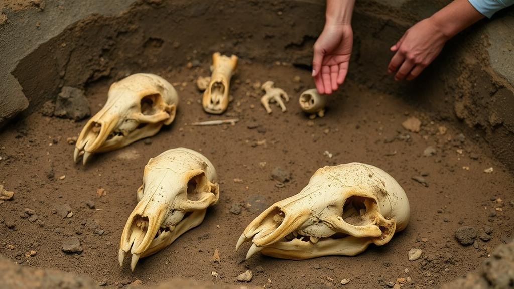 You are currently viewing Unearthing fossilized mammal skulls in the La Brea Tar Pits of California.