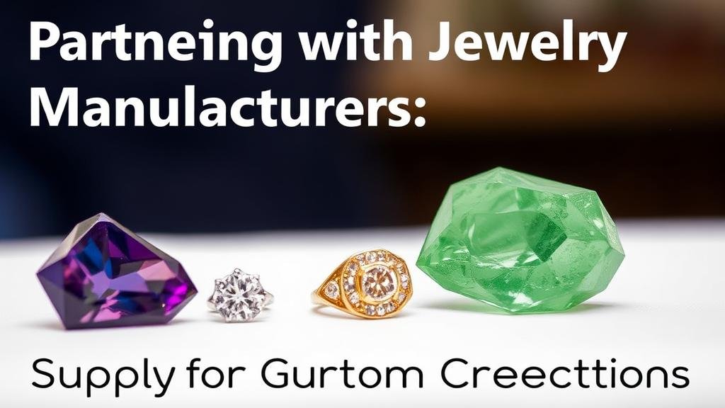 You are currently viewing Partnering with Jewelry Manufacturers: Supplying Raw Gems for Custom Creations