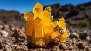 Read more about the article Discovering rare wulfenite crystals in the historic lead mines of the Victorio Mountains.