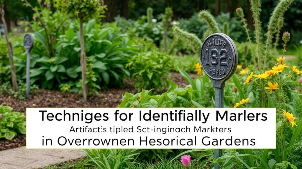 You are currently viewing Techniques for Identifying Artifact Markers in Overgrown Historical Gardens