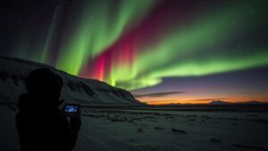 Read more about the article Documenting the fiery beauty of the Northern Lights in the Arctic Circle.