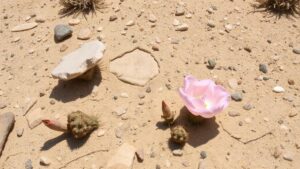 Read more about the article Exploring gypsum-rich soils near the Otero Basin for selenite blades and intricate desert roses.