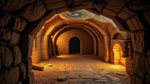 Read more about the article Seeking the truth behind tales of subterranean vaults of unimaginable riches.