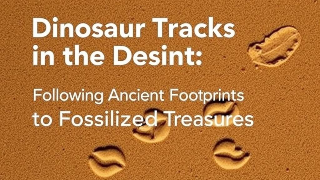 You are currently viewing Dinosaur Tracks in the Desert: Following Ancient Footprints to Fossilized Treasures