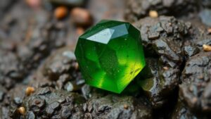 Read more about the article Searching for rare moldavite in Czech riverbanks, a gem formed from meteorite impacts millions of years ago.