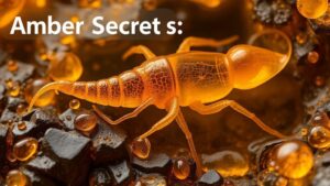 Read more about the article Amber Secrets: Prehistoric Creatures Encased in Golden Resin