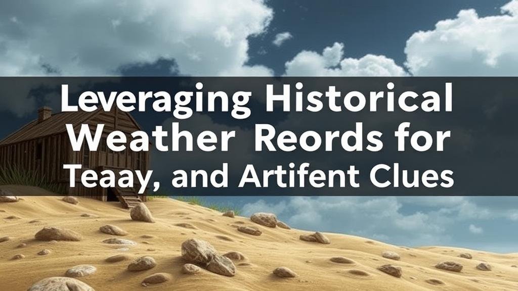 You are currently viewing Leveraging Historical Weather Records for Treasure and Artifact Hunting Clues