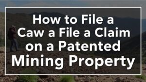 Read more about the article How to File a Claim on a Patented Mining Property