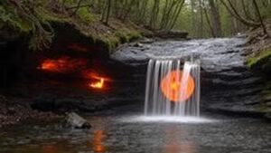 Read more about the article Investigating the eternal flame burning behind a waterfall in New York’s Shale Creek.