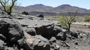 Read more about the article Investigating ancient volcanic ash flows near Silver City for opalized wood and fossilized plant remains.