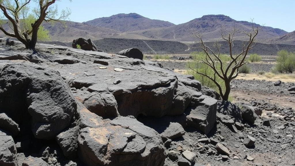 You are currently viewing Investigating ancient volcanic ash flows near Silver City for opalized wood and fossilized plant remains.