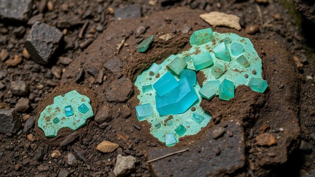 You are currently viewing Unearthing turquoise and variscite remnants in abandoned shafts near Tyrone’s historic mines.