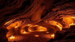 Read more about the article Discovering the “Cave of Infinite Candles,” where natural light mimics sacred flames.