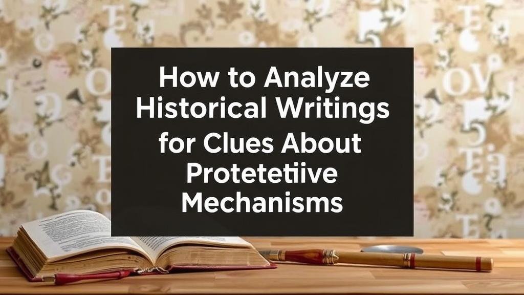 You are currently viewing How to Analyze Historical Writings for Clues About Protective Mechanisms