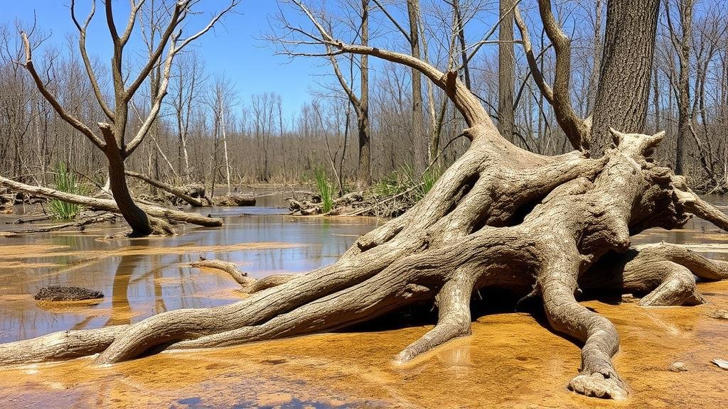 You are currently viewing Petrified Swamp Hunts: Fossilized Roots and Logs from Prehistoric Wetlands