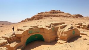 Read more about the article Exploring hidden turquoise veins in Egypt’s ancient mining sites, once prized by pharaohs.