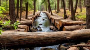 Read more about the article Tracing Historical Logging Flume Routes for Lost Timber Industry Relics