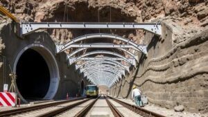 Read more about the article Installing Steel Arches for Permanent Tunnel Reinforcement