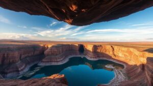 Read more about the article Investigating the “Hanging Lagoon,” a waterbody suspended between cliffs in South America that reflects the sky unnaturally.