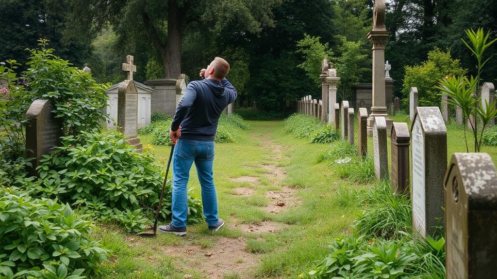 Read more about the article Detecting for Coins in Overgrown Cemetery Paths and Historic Burial Grounds