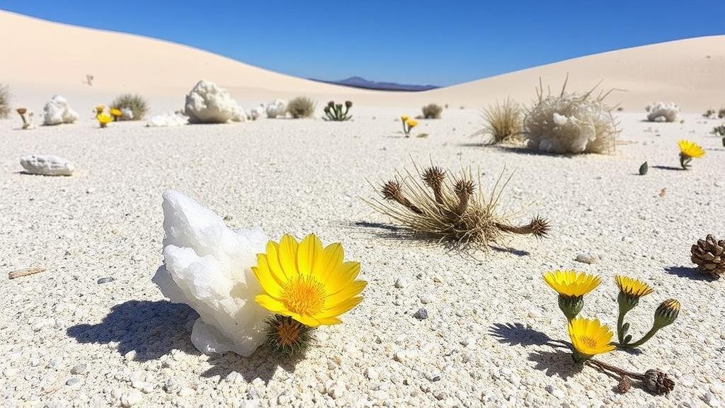 You are currently viewing Exploring gypsum dunes in the Otero Basin for unusual crystal clusters and desert roses.