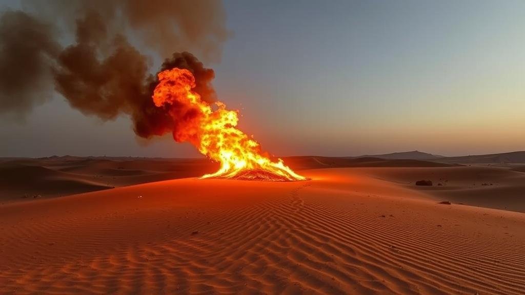 You are currently viewing Exploring the “Burning Sands,” a desert region in Africa where the ground is said to spontaneously combust.