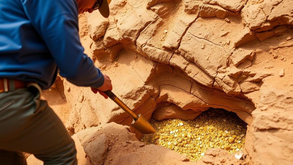 You are currently viewing Techniques for Extracting Gold From Natural Rock Traps in Dry Canyons