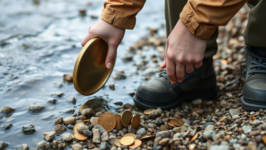 You are currently viewing Detecting for Gold Coins in Riverbank Sediments and Gravel Bars