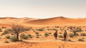 Read more about the article Exploring the treacherous Kalahari Desert for the “Lost City of the Kalahari,” described by explorers.