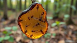 Read more about the article Searching for fossilized amber in the forests of Poland, containing ancient insects and plant material.