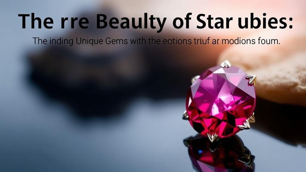 You are currently viewing The Rare Beauty of Star Rubies: Finding Unique Gems in Exotic Locations