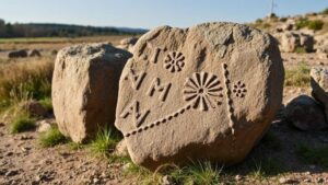 Read more about the article Exploring the “Beringer Stones,” mysterious artifacts bearing unexplained carvings.