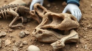 Read more about the article Dinosaur Relics: Excavating Fossilized Bones in Prehistoric Graveyards