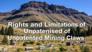 Read more about the article Understanding the Rights and Limitations of Unpatented Mining Claims