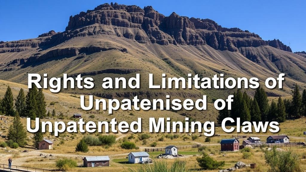 You are currently viewing Understanding the Rights and Limitations of Unpatented Mining Claims