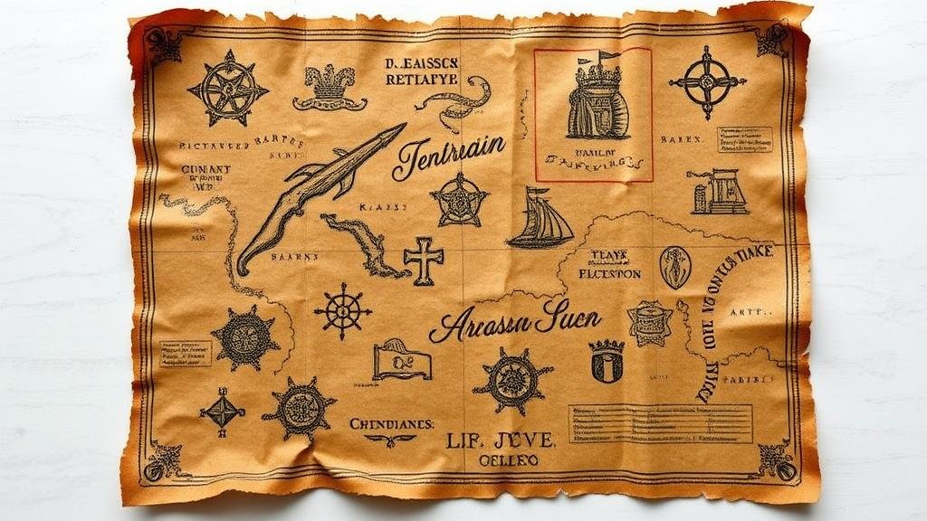 You are currently viewing Decoding Old Treasure Maps: A Guide to Historical Symbols and Markings