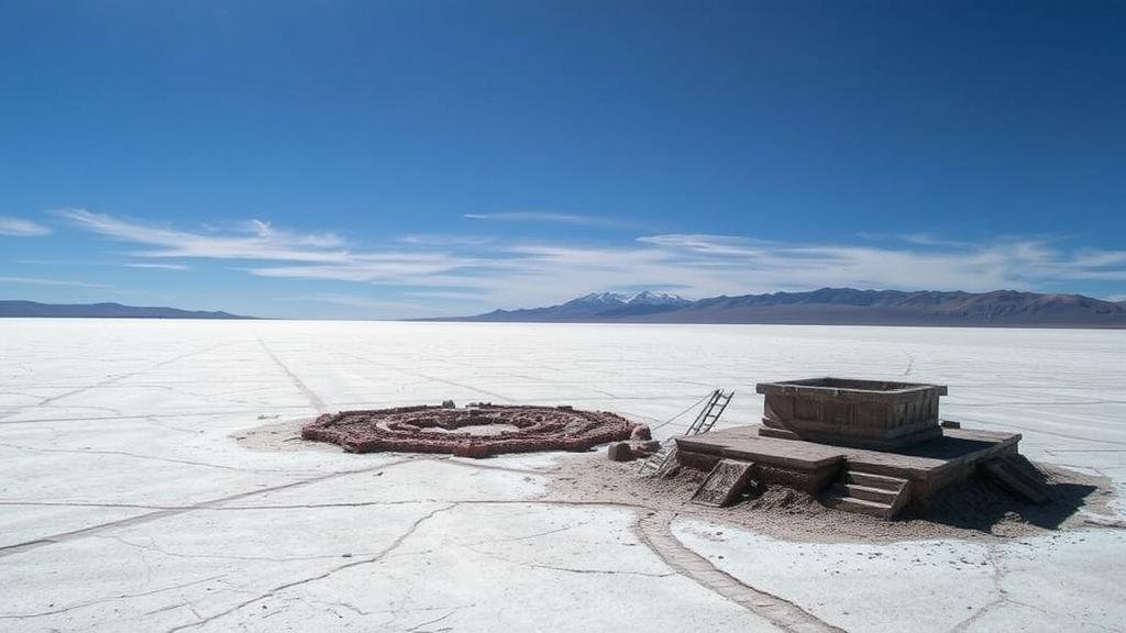 You are currently viewing Searching for ancient cities rumored to lie in the salt flats of Bolivia’s Salar de Uyuni.