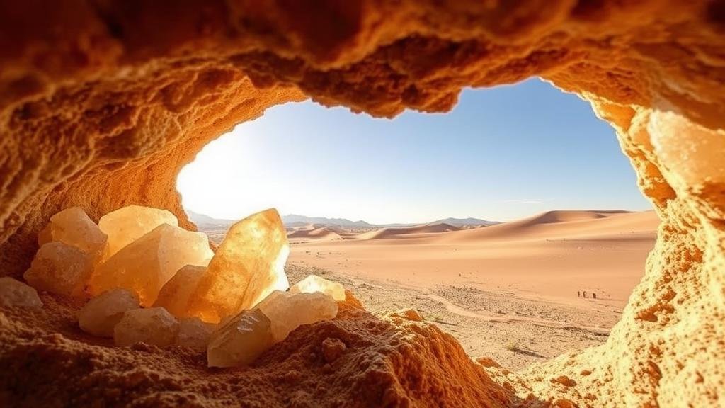 You are currently viewing Discovering geodes filled with quartz and citrine crystals in the deserts of Morocco.