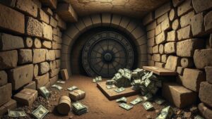 Read more about the article Unearthing Buried Stashes of Cash in Historic Bank Vault Ruins