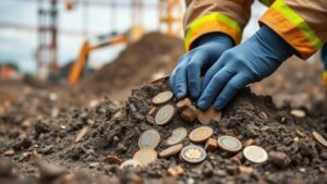 Read more about the article Recovering Coins From Soil Piles in Roadside Construction Zones