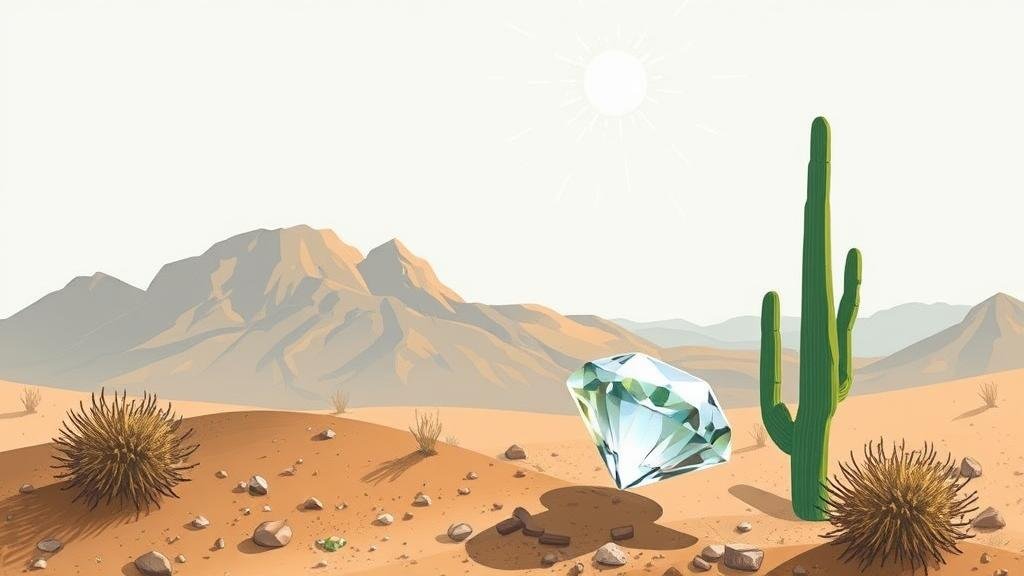 Read more about the article The Sparkle of Desert Diamonds: Unearthing Gems in Unexpected Places