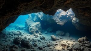 Read more about the article Exploring Submerged Caves for Underwater Fossils and Lost Relics