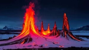 Read more about the article Investigating the “Fire Spires,” volcanic formations in Iceland that glow red and inspire myths of ancient forges.