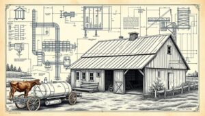 Read more about the article Mining Historical Dairy Farm Blueprints for Rural Agricultural Relics