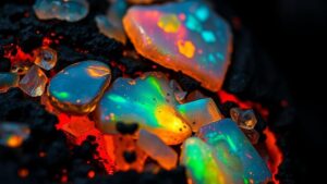 Read more about the article The Glow of Hidden Opals: Unearthing Stunning Fire Gems in Volcanic Layers