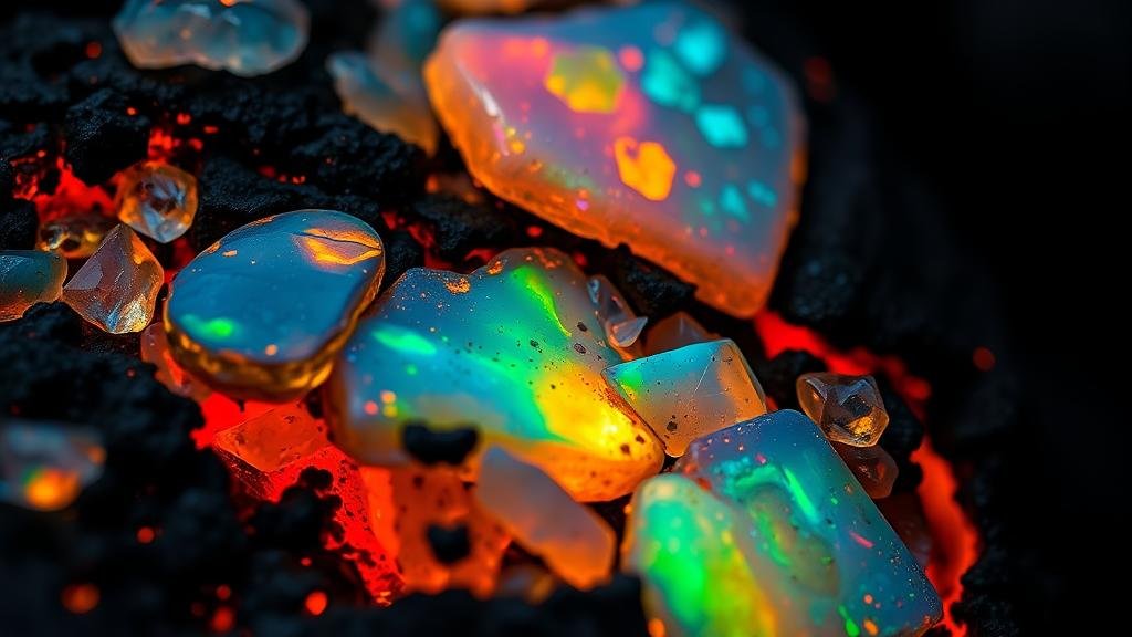 You are currently viewing The Glow of Hidden Opals: Unearthing Stunning Fire Gems in Volcanic Layers