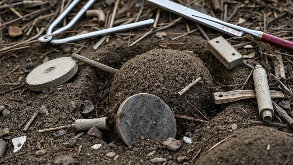 You are currently viewing Unearthing Items From Buried Debris Fields at Historic Barn Sites