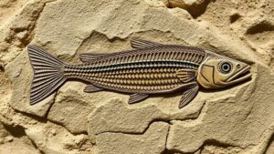 Read more about the article Investigating fossilized fish remains in the uplifted shale beds near the Peloncillo Mountains.