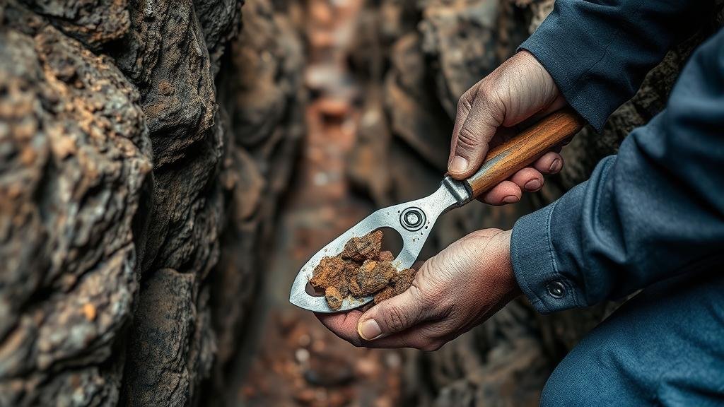 You are currently viewing Using Hand Tools to Extract Ore From Narrow Veins in Hard Rock Mines