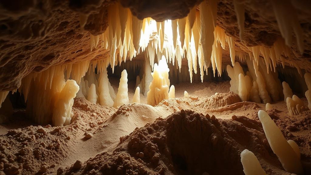 Read more about the article Excavating calcite formations in the caves and karst systems near Carlsbad, known for their crystal clarity.